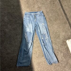 Distressed Light Blue Women's Jeans